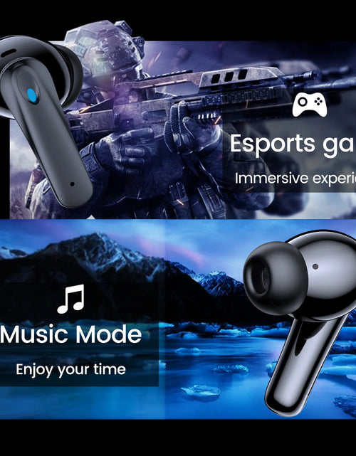 Load image into Gallery viewer, P91 Wireless Earbuds, Bluetooth Headphones V5.4 Stereo Ear Buds with Noise Cancelling Mics, 60H Playback Mini Case with Dual LED Display, IP7 Waterproof In-Ear Earphones for Android Ios
