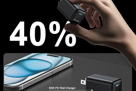 USB-C Charger Block 65W, Fast Charging Wall Charger Adapter for Apple, Android, 1 Pack