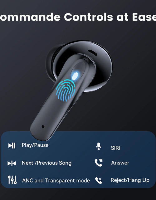 Load image into Gallery viewer, P91 Wireless Earbuds, Bluetooth Headphones V5.4 Stereo Ear Buds with Noise Cancelling Mics, 60H Playback Mini Case with Dual LED Display, IP7 Waterproof In-Ear Earphones for Android Ios
