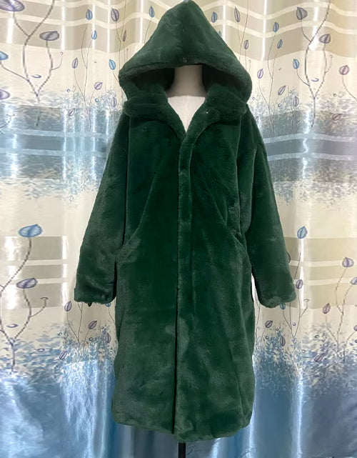 Load image into Gallery viewer, Winter Jacket Women High Quality Faux Rabbit Fur Coat Luxury Long Fur Jacket Overcoat Thick Warm Large Size Female Plush Coats
